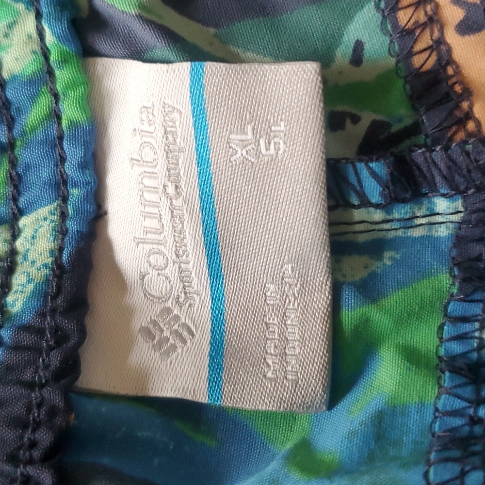 NWT Columbia Omni-shade Sandy River Tropical Print Active Shorts - Picture 5 of 7